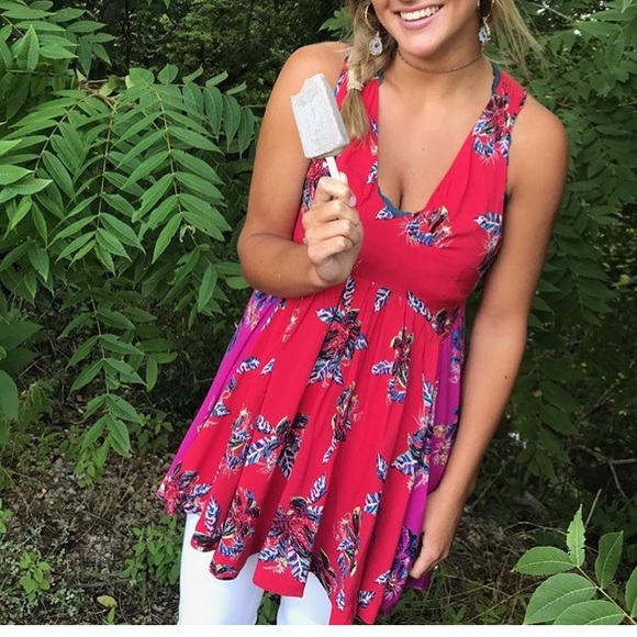 Free People Dresses & Skirts - Free People Cherry Red Dress, size M, NWT